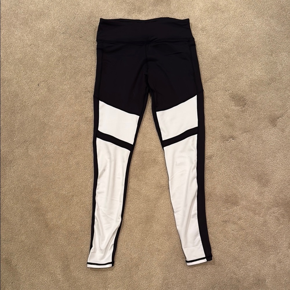 Senita Athletics Black and White Leggings